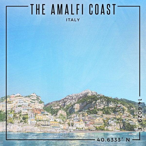 Travel Coordinates Collection The Amalfi Coast, Italy 12 x 12 Double-Sided Scrapbook Paper by Scrapbook Customs - Scrapbook Supply Companies