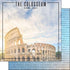 Travel Coordinates Collection The Colosseum, Rome, Italy 12 x 12 Double-Sided Scrapbook Paper by Scrapbook Customs - Scrapbook Supply Companies