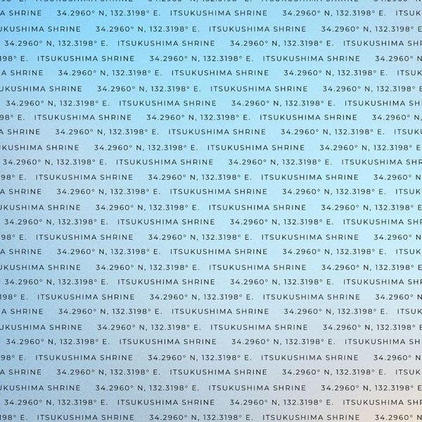 Travel Coordinates Collection Itsukushima Shrine, Japan 12 x 12 Double-Sided Scrapbook Paper by Scrapbook Customs - Scrapbook Supply Companies