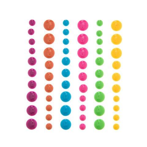 Neon Enamel Dots Scrapbook Embellishment by Darice - 60 piece - Scrapbook Supply Companies