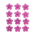 Stone Collection Purple Flower Scrapbook Embellishment by Darice - 12 piece - Scrapbook Supply Companies