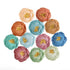 Floral Collection Multi Color 1 inch Flower Scrapbook Embellishment by Darice - 12 Piece - Scrapbook Supply Companies
