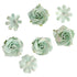 Floral Embellishments Collection Mint Marble Flowers 1.50 to 1.75 inch Blooms Scrapbook Embellishment by Darice - 12 Pieces - Scrapbook Supply Companies