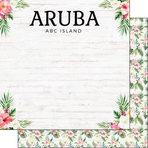 Vacay Collection Aruba Vacation 12 x 12 Double-Sided Scrapbook Paper by Scrapbook Customs