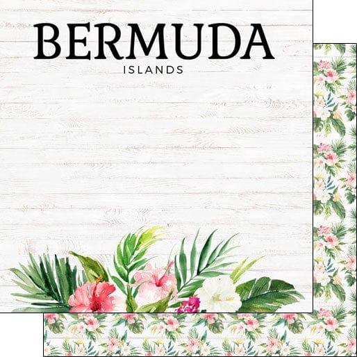 Vacay Collection Bermuda Vacation 12 x 12 Double-Sided Scrapbook Paper by Scrapbook Customs