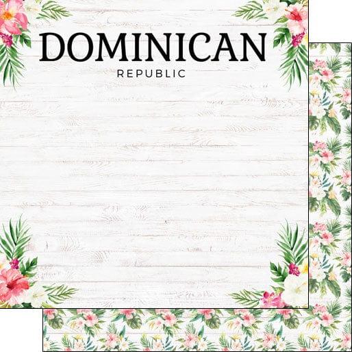 Vacay Collection Dominican Republic Vacation 12 x 12 Double-Sided Scrapbook Paper by Scrapbook Customs