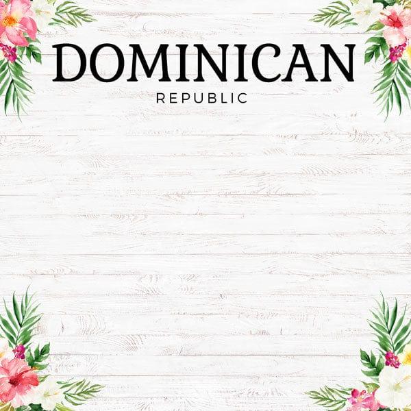 Vacay Collection Dominican Republic Vacation 12 x 12 Double-Sided Scrapbook Paper by Scrapbook Customs - Scrapbook Supply Companies