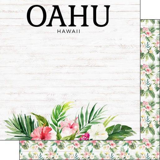 Vacay Collection Oahu, Hawaii Vacation 12 x 12 Double-Sided Scrapbook Paper by Scrapbook Customs - Scrapbook Supply Companies