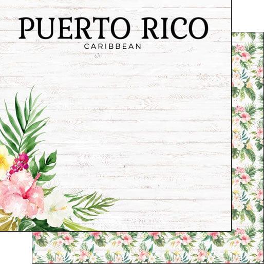 Vacay Collection Puerto Rico Vacation 12 x 12 Double-Sided Scrapbook Paper by Scrapbook Customs