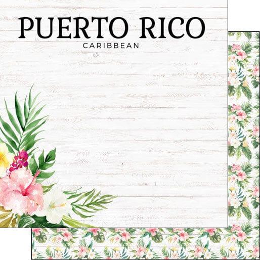 Vacay Collection Puerto Rico Vacation 12 x 12 Double-Sided Scrapbook Paper by Scrapbook Customs - Scrapbook Supply Companies