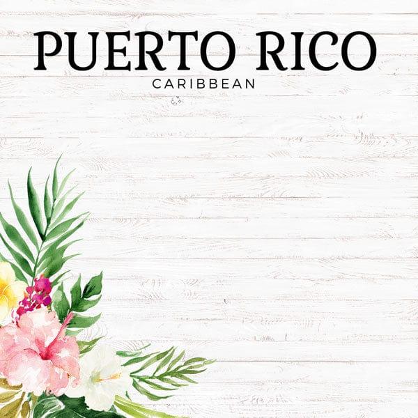 Vacay Collection Puerto Rico Vacation 12 x 12 Double-Sided Scrapbook Paper by Scrapbook Customs - Scrapbook Supply Companies