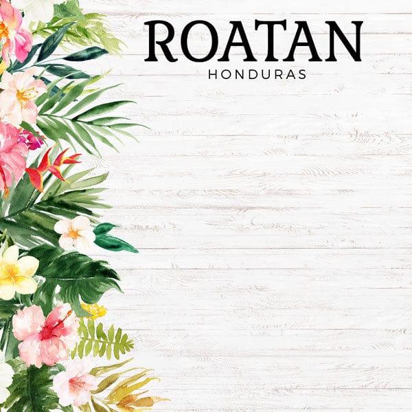 Vacay Collection Roatan, Honduras Vacation 12 x 12 Double-Sided Scrapbook Paper by Scrapbook Customs - Scrapbook Supply Companies