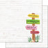 Vacay Collection Dominican Republic Vacation Sign 12 x 12 Double-Sided Scrapbook Paper by Scrapbook Customs