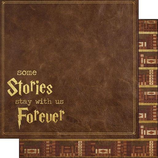Wizarding World Collection Books 12 x 12 Double-Sided Scrapbook Paper by Scrapbook Customs