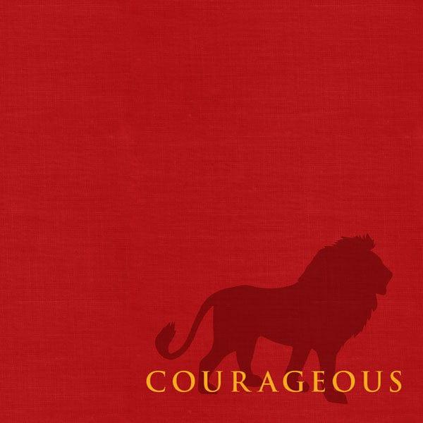 Wizarding World Collection Courageous 12 x 12 Double-Sided Scrapbook Paper by Scrapbook Customs - Scrapbook Supply Companies