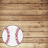 Wood Sports Collection Baseball Brown Wood 12 x 12 Double-Sided Scrapbook Paper by Scrapbook Customs - Scrapbook Supply Companies