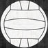 Wood Sports Collection Volleyball White Wood 12 x 12 Double-Sided Scrapbook Paper by Scrapbook Customs - Scrapbook Supply Companies