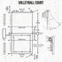 Wood Sports Collection Volleyball White Wood 12 x 12 Double-Sided Scrapbook Paper by Scrapbook Customs - Scrapbook Supply Companies