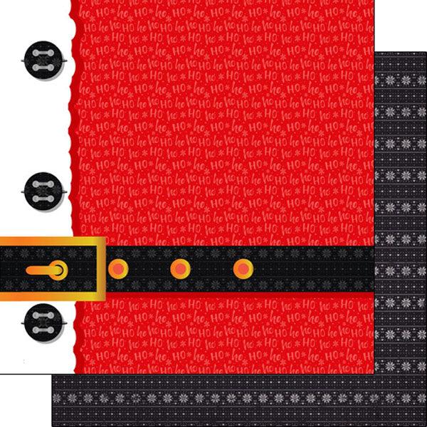 Christmas Collection Santa Things 12 x 12 Double-Sided Paper Pack by Scrapbook Customs - 12 Papers - Scrapbook Supply Companies