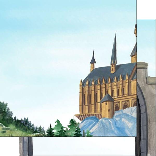 Magical Wizards & Witches Collection Castle Left-Gate 12 x 12 Double-Sided Scrapbook Paper by Scrapbook Customs