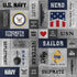Military Emblem Collection Navy Metal Rivets 12 x 12 Double-Sided Scrapbook Paper by Scrapbook Customs - Scrapbook Supply Companies