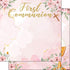 Holy Sacraments Collection First Communion Pink & Gold 12 x 12 Double-Sided Scrapbook Paper by Scrapbook Customs - Scrapbook Supply Companies
