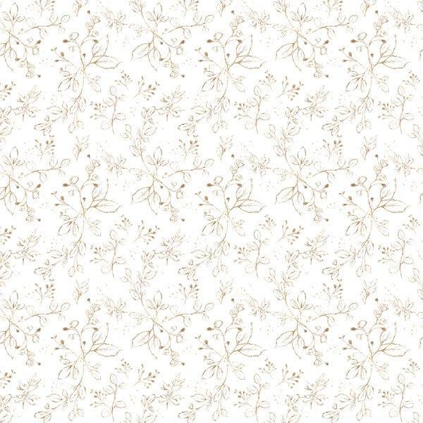 Holy Sacraments Collection Gold Flowers & Glitter 12 x 12 Double-Sided Scrapbook Paper by Scrapbook Customs - Scrapbook Supply Companies
