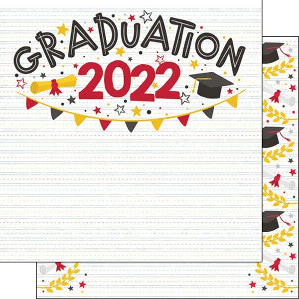 Little Kids Graduation Year Collection Graduation 2022 12 x 12 Double-Sided Scrapbook Paper by Scrapbook Customs