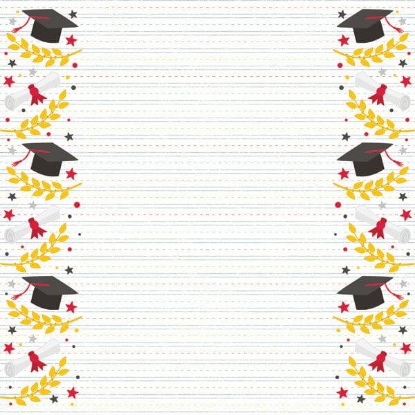 Little Kids Graduation Year Collection Graduation 2022 12 x 12 Double-Sided Scrapbook Paper by Scrapbook Customs - Scrapbook Supply Companies