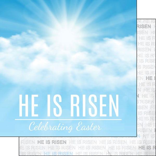 He Is Risen Collection Celebrating Easter 12 x 12 Double-Sided Scrapbook Paper by Scrapbook Customs - Scrapbook Supply Companies