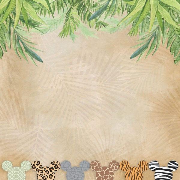 Magical Safari Collection Mouse Ears 12 x 12 Double-Sided Scrapbook Paper by Scrapbook Customs - Scrapbook Supply Companies