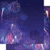 Magical Adventure Collection Fireworks Show 12 x 12 Double-Sided Scrapbook Paper by Scrapbook Customs