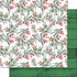 Christmas Watercolor Collection Holly Berry 12 x 12 Double-Sided Scrapbook Paper by Scrapbook Customs