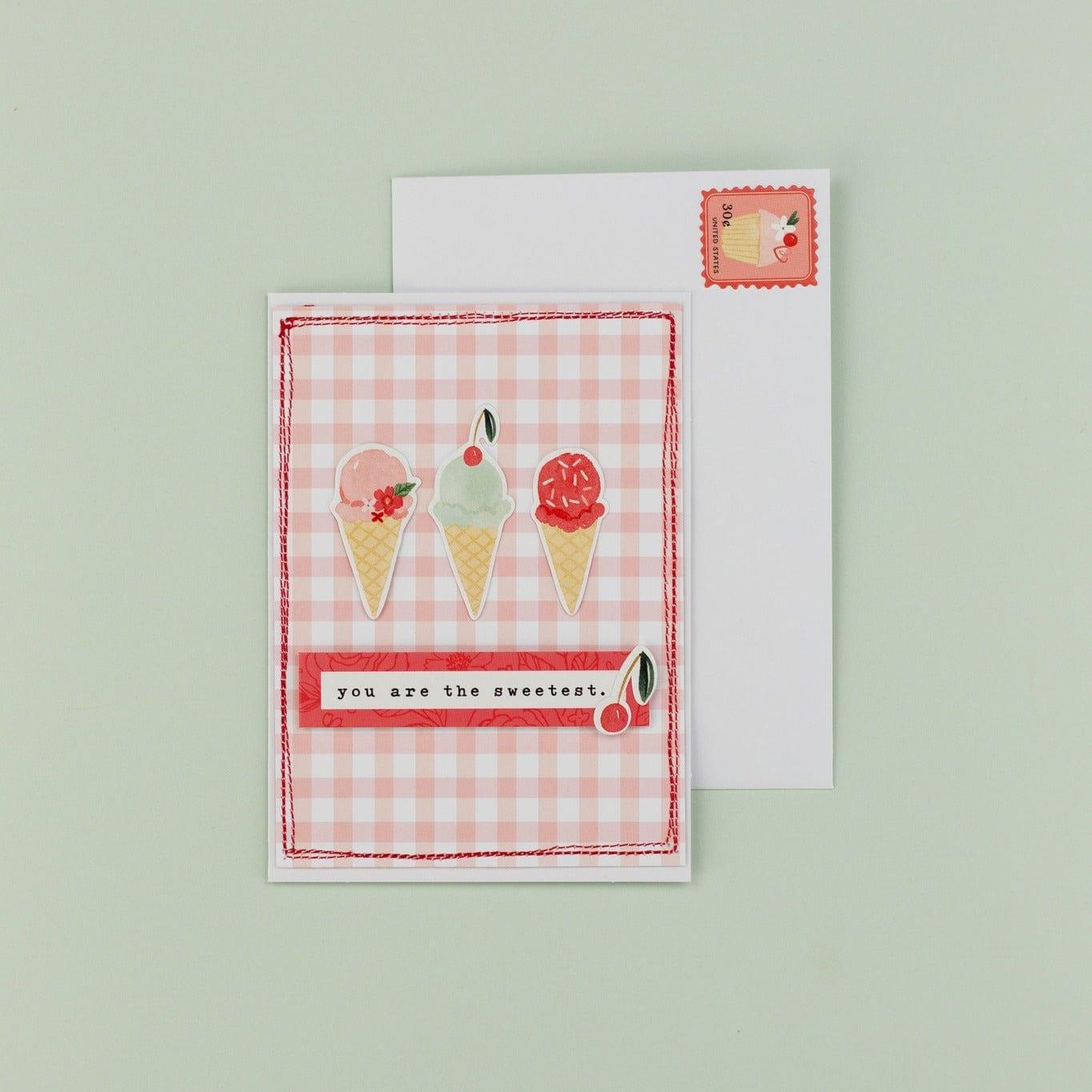 My Valentine Collection Sweetheart Plaid 12 x 12 Double-Sided Scrapbook Paper by Carta Bella - Scrapbook Supply Companies