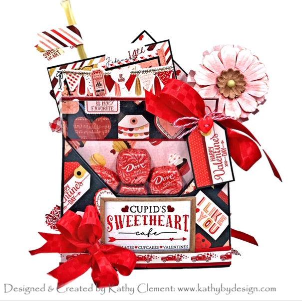 Cupid's Sweetheart Cafe Collection Sweet Sentiments 12 x 12 Double-Sided Scrapbook Paper by Photo Play Paper - Scrapbook Supply Companies