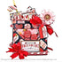 Cupid's Sweetheart Cafe Collection 5 x 5 Die Cut Scrapbook Embellishments by Photo Play Paper - Scrapbook Supply Companies