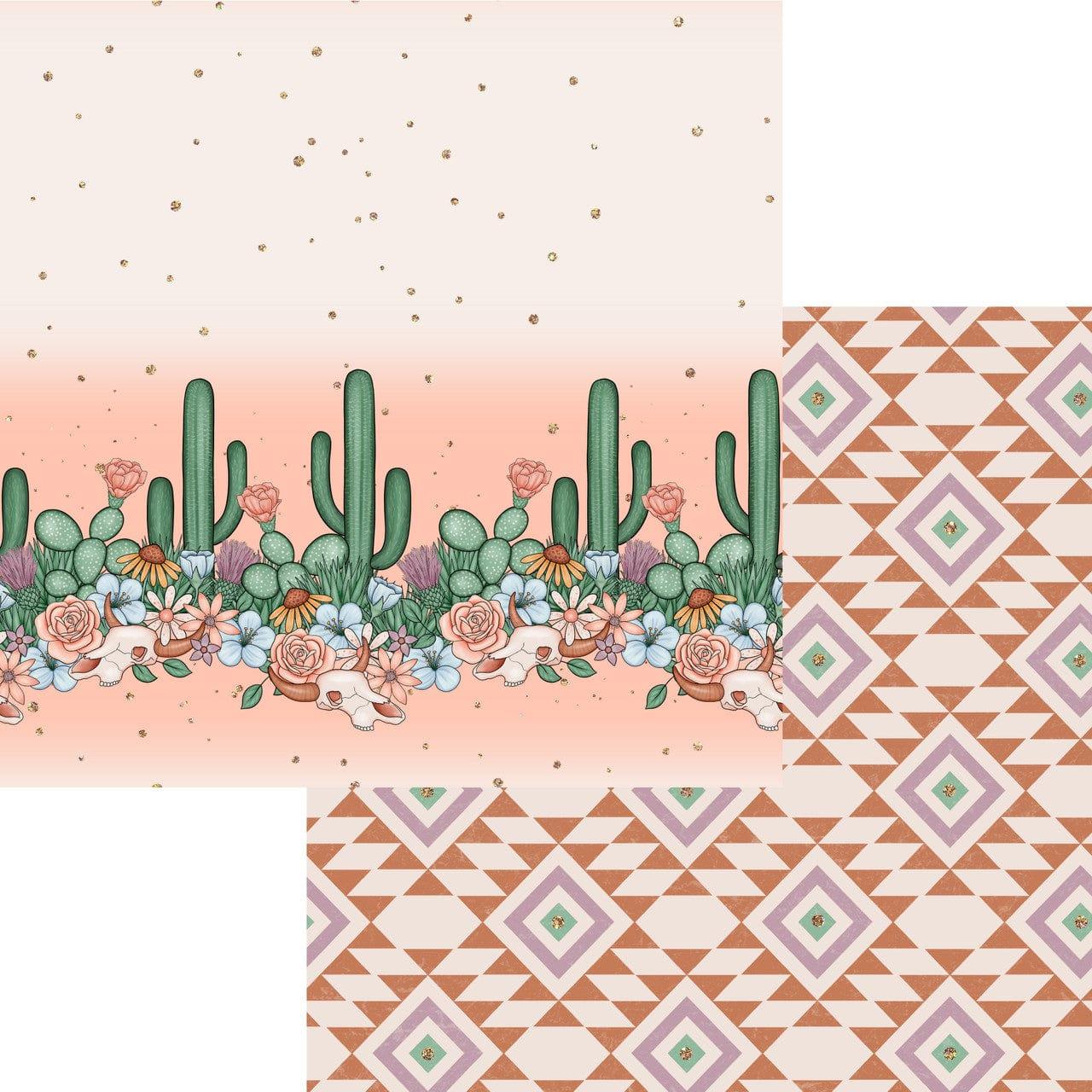 Gaynor Carradice's Desert Dreams Collection Cactus Dreams 12 x 12 Double-Sided Scrapbook Paper by SSC Designs - Scrapbook Supply Companies