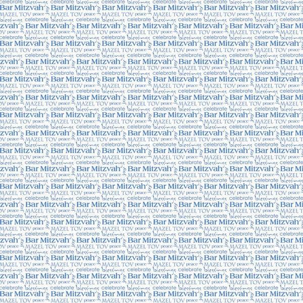 Jewish Faith Collection Bar Mitzvah 12 x 12 Scrapbook Paper by Scrapbook Customs - Scrapbook Supply Companies