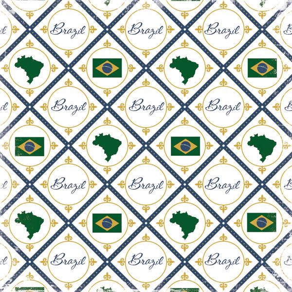 Discover Collection Brazil Icons 12 x 12 Scrapbook Papers by Scrapbook Customs