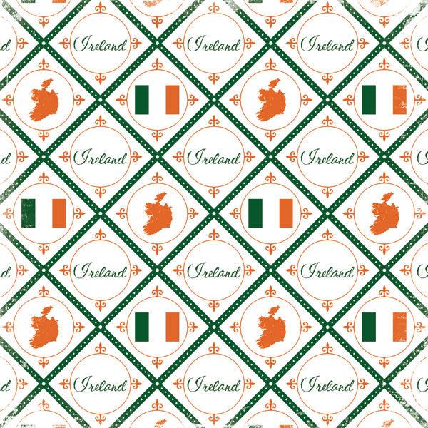 Discover Collection Ireland 12 x 12 Scrapbook Paper by Scrapbook Customs