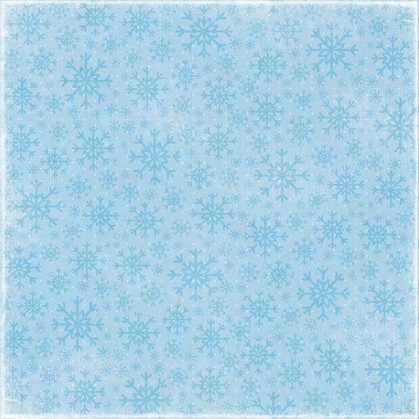 Winter Fun Collection Snowflake 12 x 12 Scrapbook Paper by Scrapbook Customs