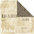 Lovely Travel Collection Idaho 12 x 12 Double-Sided Scrapbook Paper by Scrapbook Customs