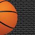 Go Big Sports Collection Basketball Right 12 x 12 Scrapbook Paper by Scrapbook Customs