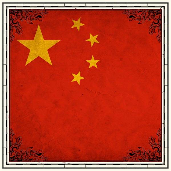 Sightseeing Collection China Flag 12 x 12 Scrapbook Paper by Scrapbook Customs
