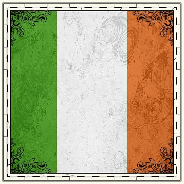 Sightseeing Collection Ireland Flag 12 x 12 Scrapbook Paper by Scrapbook Customs - Scrapbook Supply Companies