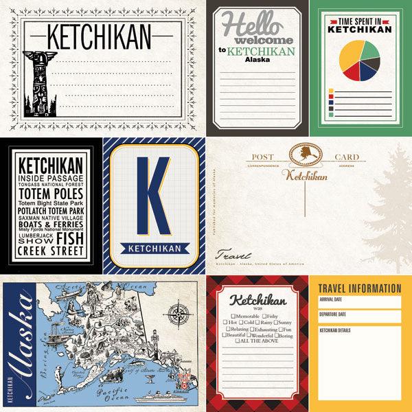 Alaskan Journal Collection Ketchikan Double-Sided Scrapbook Paper by Scrapbook Customs - Scrapbook Supply Companies