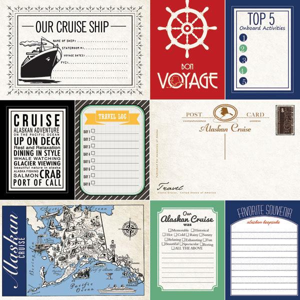 Alaskan Journal Collection Cruise 12 x 12 Double-Sided Scrapbook Paper by Scrapbook Customs - Scrapbook Supply Companies