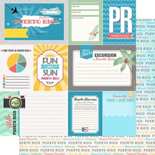 Tropical Journal Collection Puerto Rico 12 x 12 Double-Sided Scrapbook Paper by Scrapbook Customs - Scrapbook Supply Companies