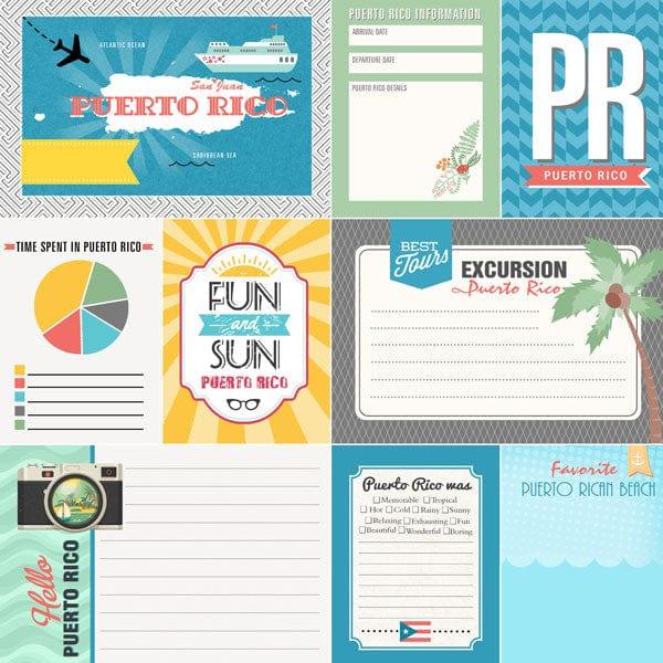 Tropical Journal Collection Puerto Rico 12 x 12 Double-Sided Scrapbook Paper by Scrapbook Customs