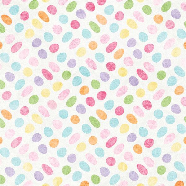 Easter Baskets & Bunnies Collection Bunches of Eggs 12 x 12 Double-Sided Scrapbook Paper by Scrapbook Customs - Scrapbook Supply Companies